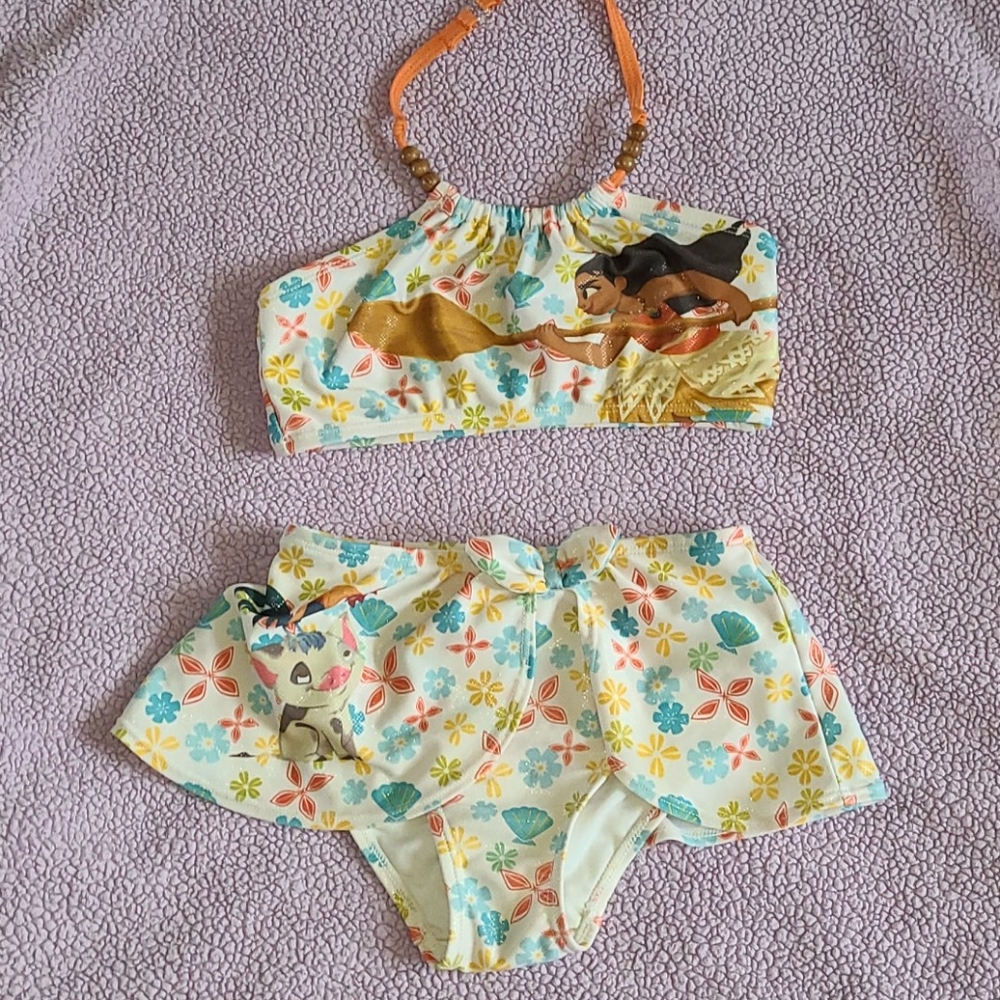 Disney Store Moana Toddler Two piece bathing suit.